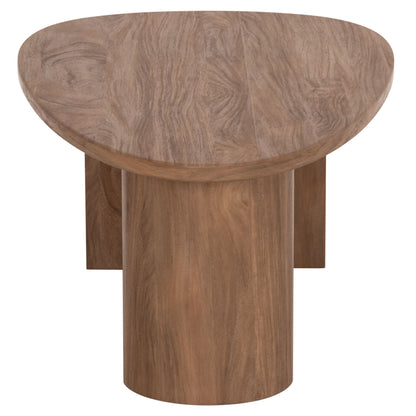 Coffee Table Oval Alper Hm18327 Mdf In Sonama Color 110x60x40hcm.