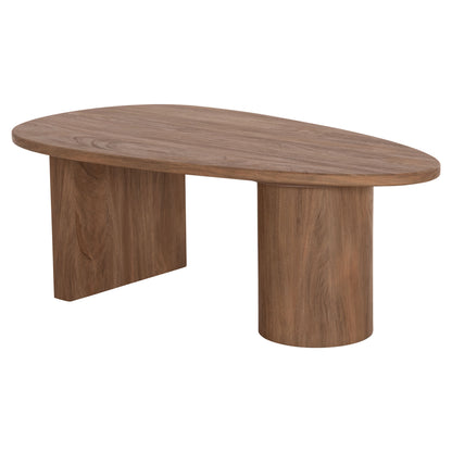 Coffee Table Oval Alper Hm18327 Mdf In Sonama Color 110x60x40hcm.