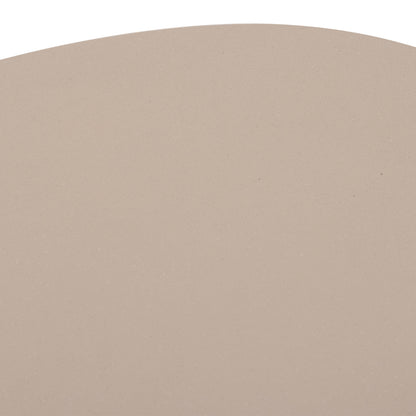 Coffee Table Oval Breccan Hm6594.02 Beige Fiber Cement 130x70x42hcm.