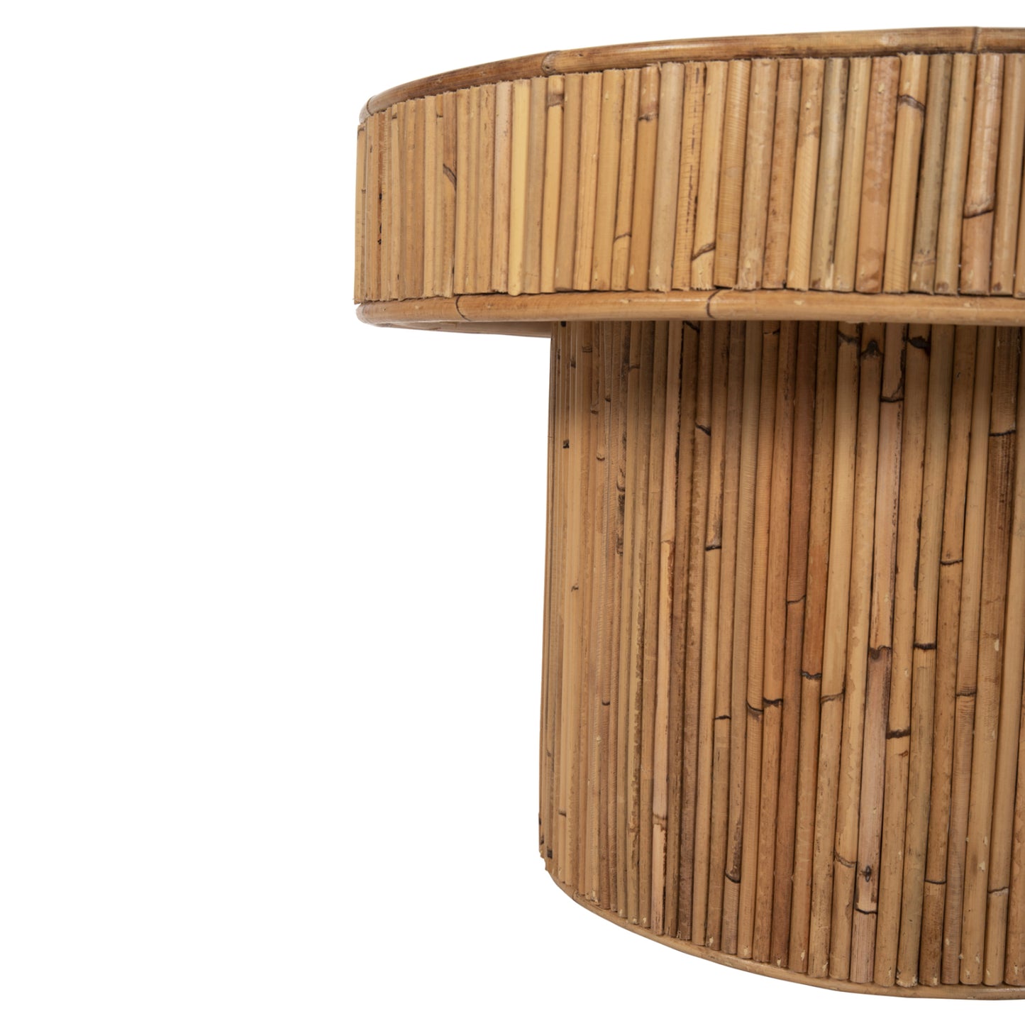 Coffee Table Oval Top Gatsby Hm9870 Rattan In Natural Color 110x59x39hcm.