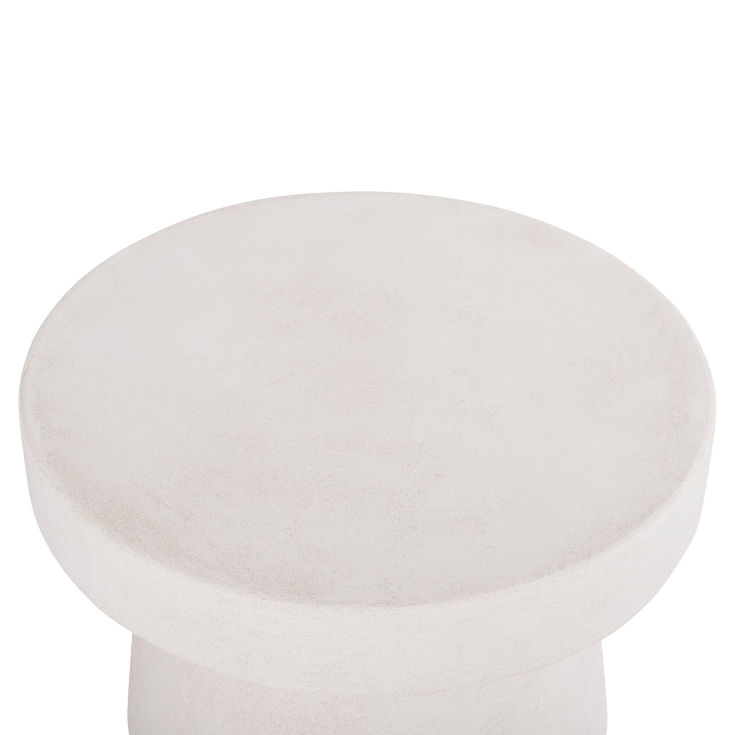 Coffee Table Round Series Santorini Hm18051 Mdf In Off-white Color Φ60x42.5hcm.