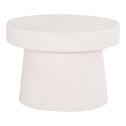 Coffee Table Round Series Santorini Hm18051 Mdf In Off-white Color Φ60x42.5hcm.