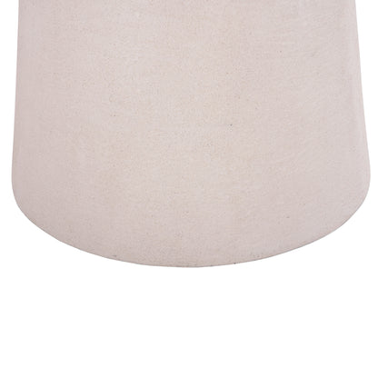Coffee Table Round Series Santorini Hm18052 Mdf In Off-white Color Φ48x49hcm.