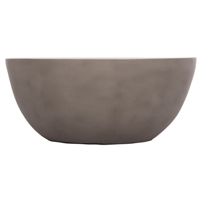 Coffee Table Round Allan Hm18162.03 Fiber Cement In Grey--Φ92x49hcm.