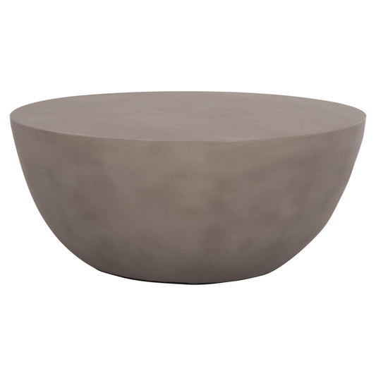 Coffee Table Round Allan Hm18162.03 Fiber Cement In Grey--Φ92x49hcm.
