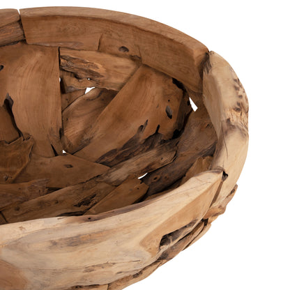 Coffee Table Round Hm4279 Teak Tree Root Pieces In Natural Color Φ100x43,5hcm.