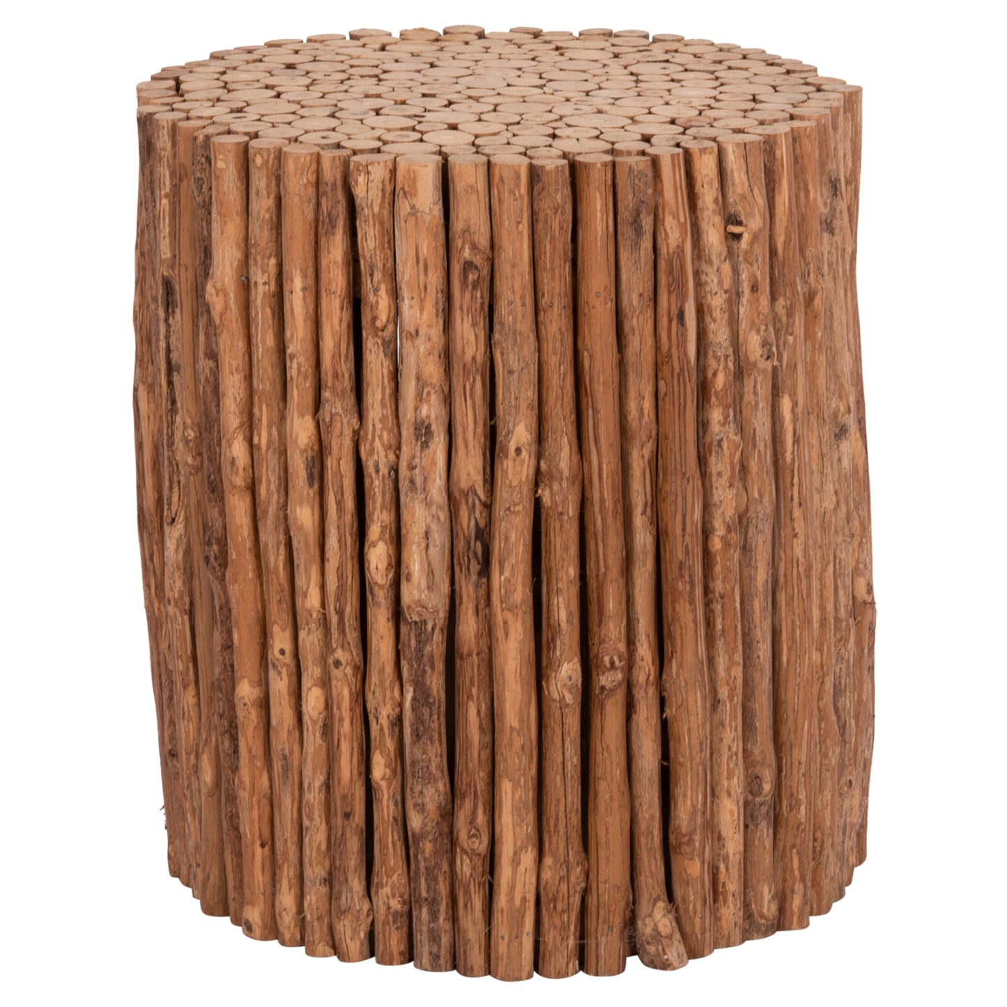 Coffee Table Round Drifter Hm4443 Driftwood In Natural Color Φ36x40hcm.