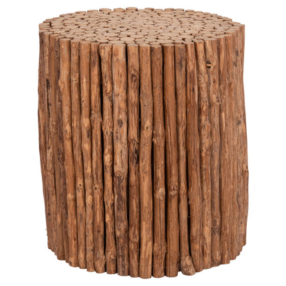 Coffee Table Round Drifter Hm4443 Driftwood In Natural Color Φ36x40hcm.