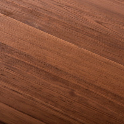 Coffee Table Round Frantz Hm9523.11 Solid Mindi Wood-natural Φ100x45hcm.