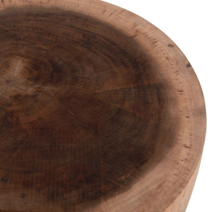 Coffee Table Round Pompu Hm9794.11 Solid Suar Wood In Natural Color Φ60x35hcm.
