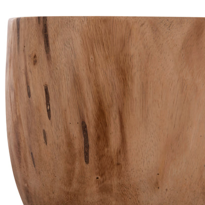 Coffee Table Round Pompu Hm9794.11 Solid Suar Wood In Natural Color Φ60x35hcm.