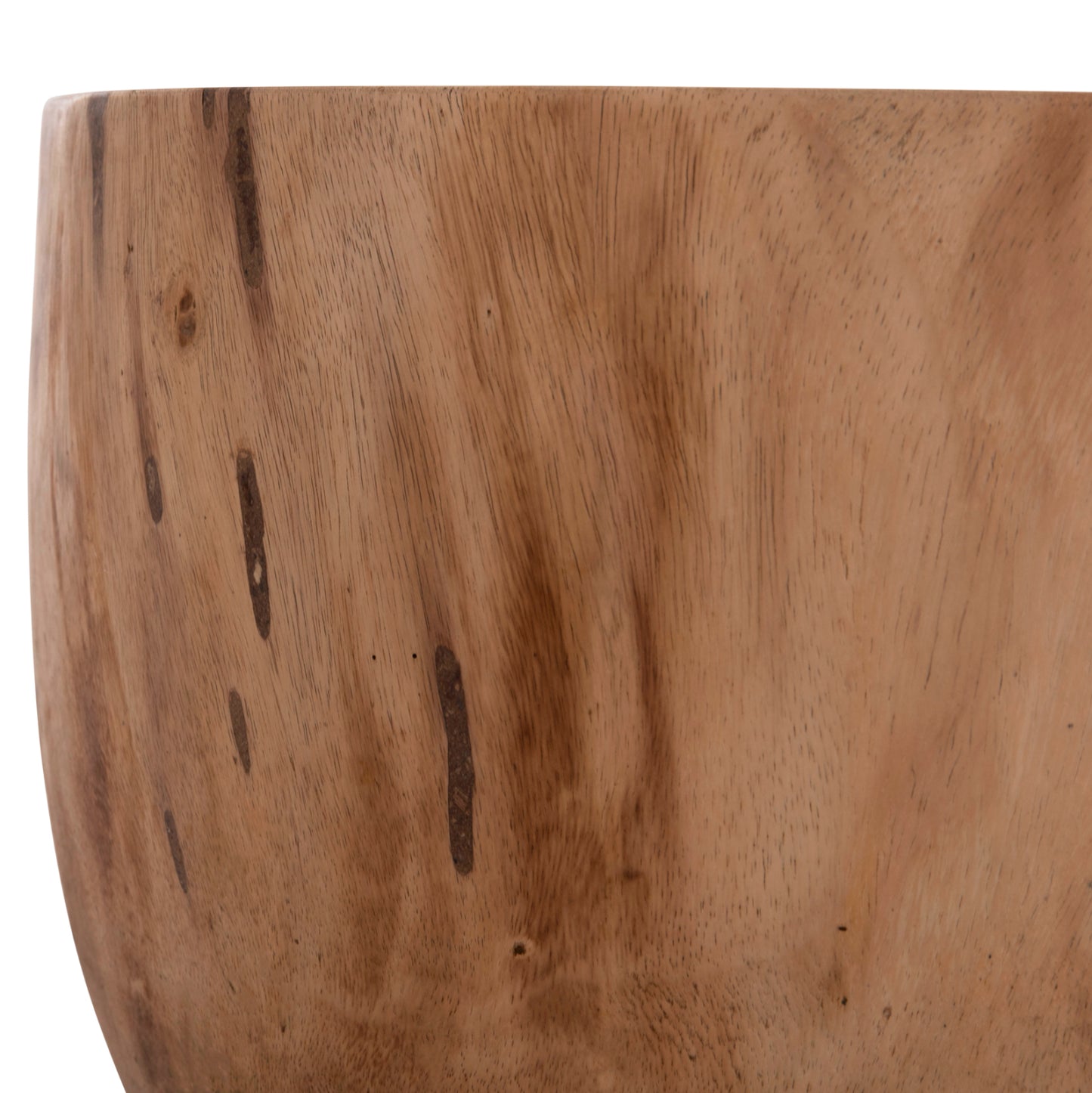 Coffee Table Round Pompu Hm9794.11 Solid Suar Wood In Natural Color Φ60x35hcm.