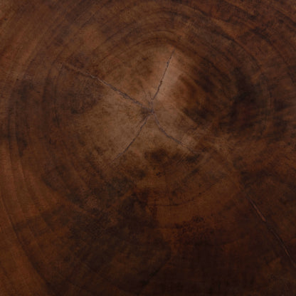 Coffee Table Round Pompu Hm9794.11 Solid Suar Wood In Natural Color Φ60x35hcm.