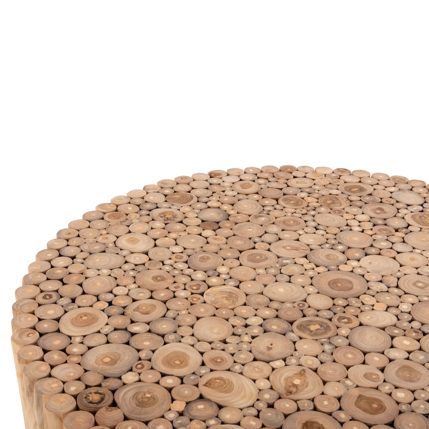 Coffee Table Round Cooter Hm9862 Teak Branches- Natural Φ100x40hcm.