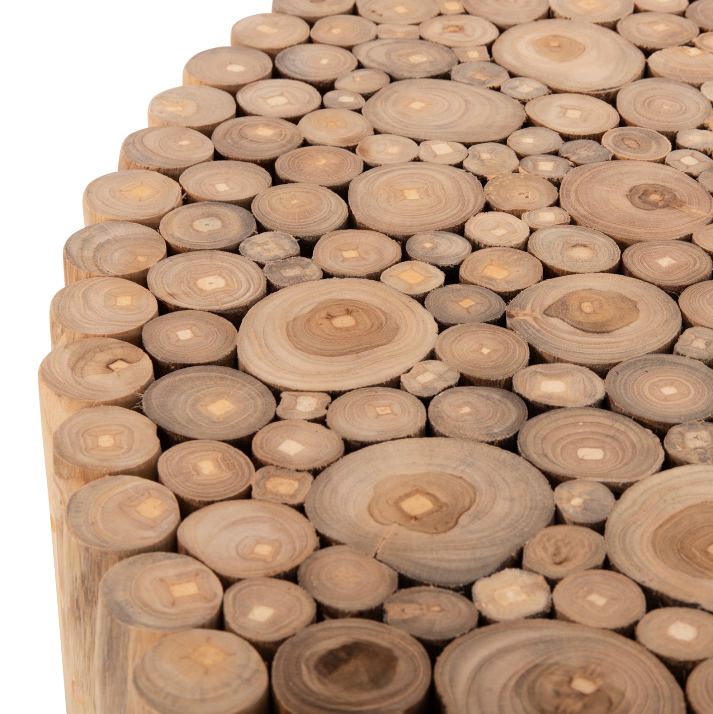 Coffee Table Round Cooter Hm9862 Teak Branches- Natural Φ100x40hcm.