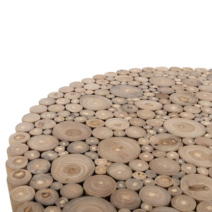 Coffee Table Round Cooter Hm9863 Teak Branches- Natural Φ80x50hcm.