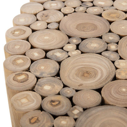 Coffee Table Round Cooter Hm9863 Teak Branches- Natural Φ80x50hcm.