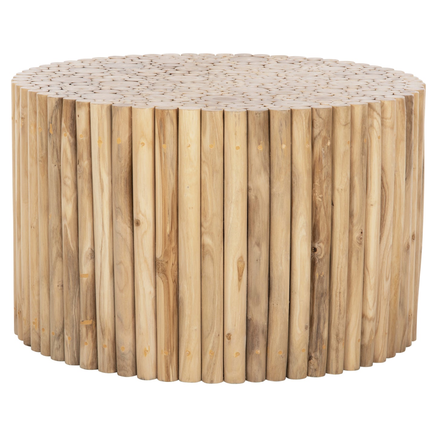 Coffee Table Round Cooter Hm9863 Teak Branches- Natural Φ80x50hcm.