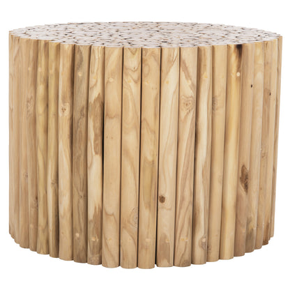 Coffee Table Round Cooter Hm9864 Teak Branches- Natural Φ60,5x46hcm.