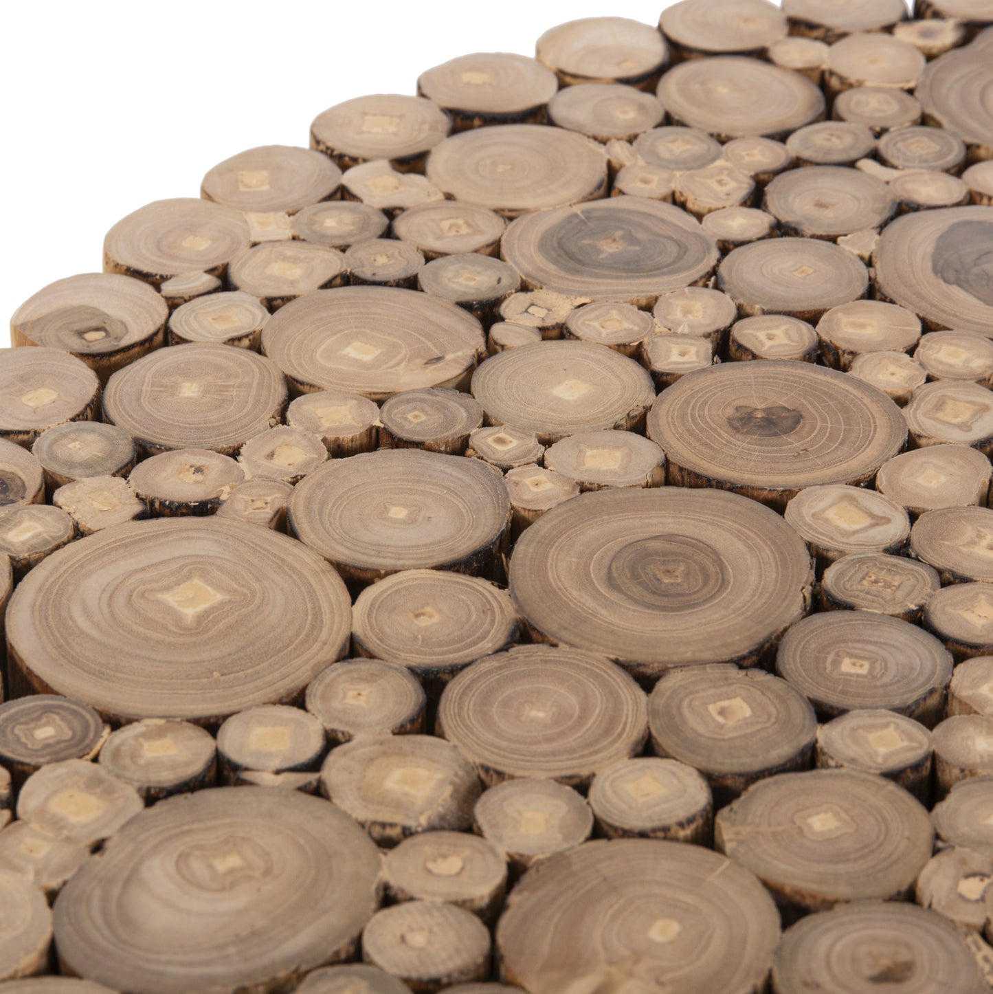 Coffee Table Round Cooter Hm9864 Teak Branches- Natural Φ60,5x46hcm.