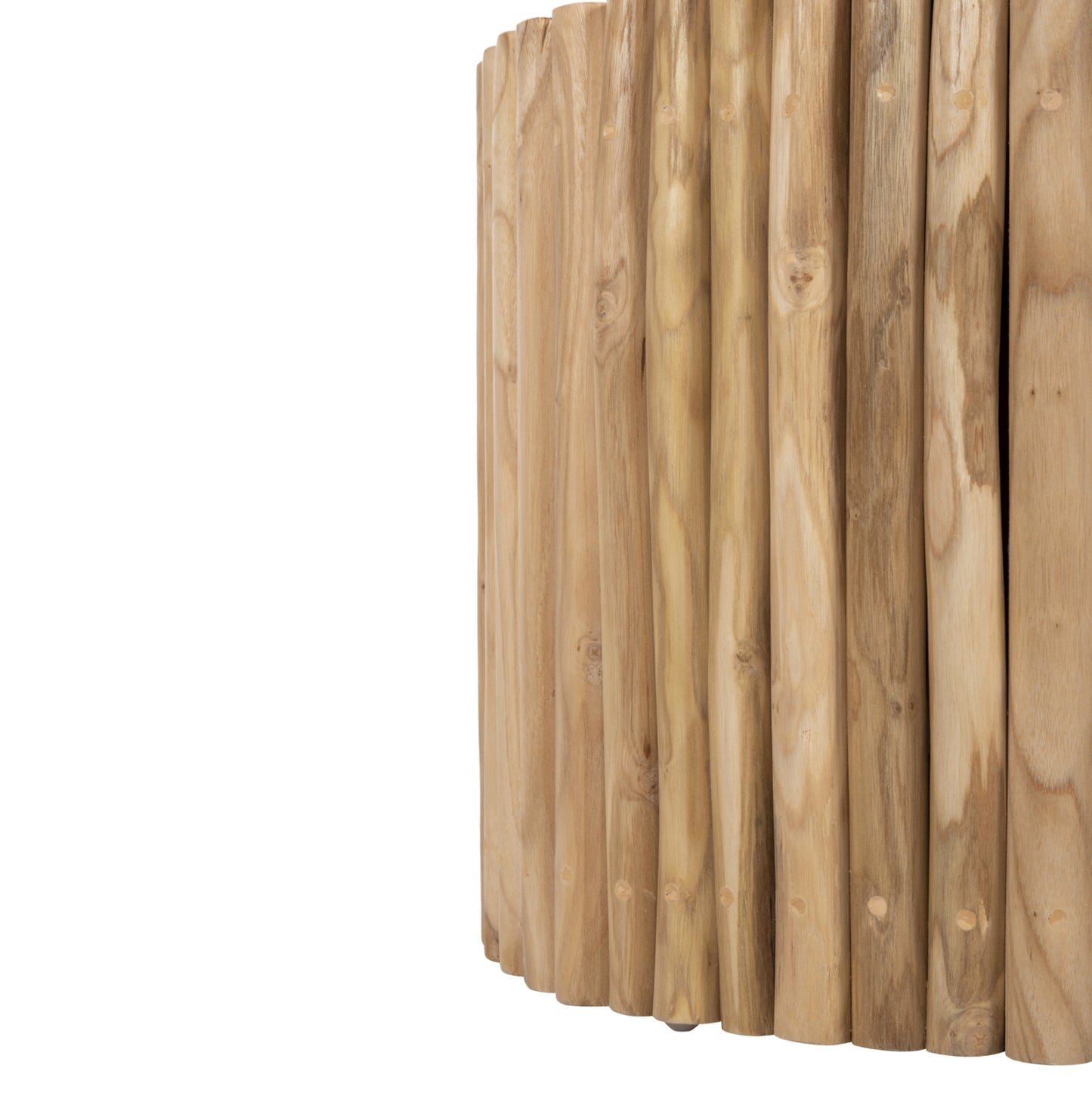 Coffee Table Round Cooter Hm9864 Teak Branches- Natural Φ60,5x46hcm.