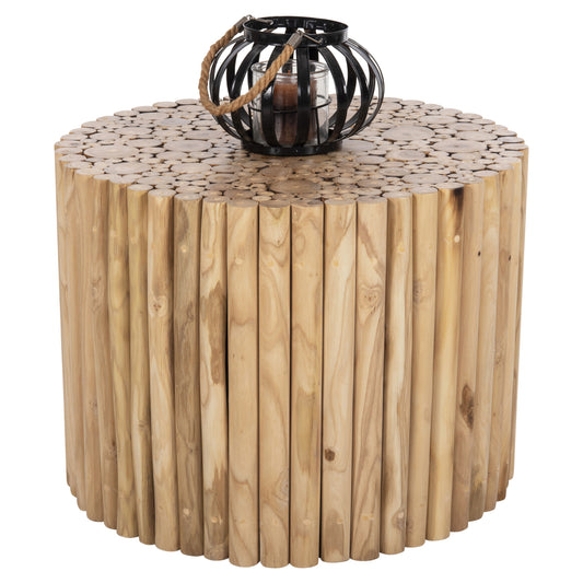 Coffee Table Round Cooter Hm9864 Teak Branches- Natural Φ60,5x46hcm.
