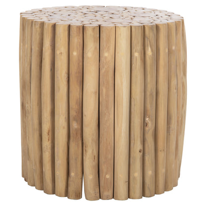 Coffee Table Round Cooter Hm9865 Teak Branches- Natural Φ39x40.5hcm.