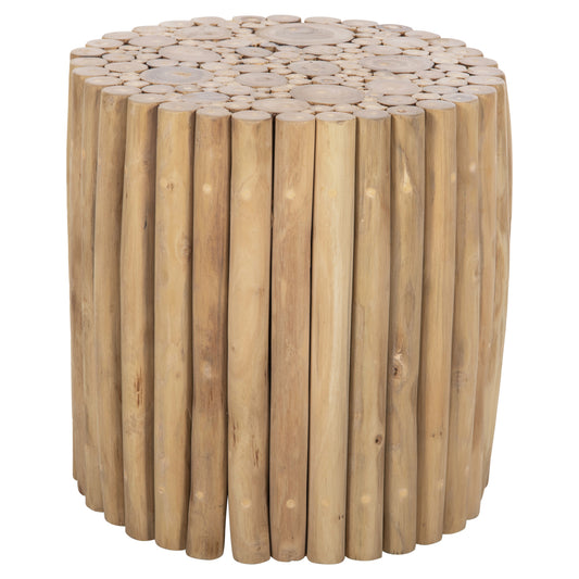Coffee Table Round Cooter Hm9865 Teak Branches- Natural Φ39x40.5hcm.