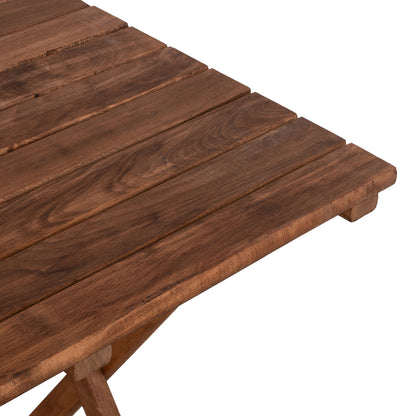 Director's Table Limnos 60x80 Solid Wood Impregnation Walnut Hm5651.01