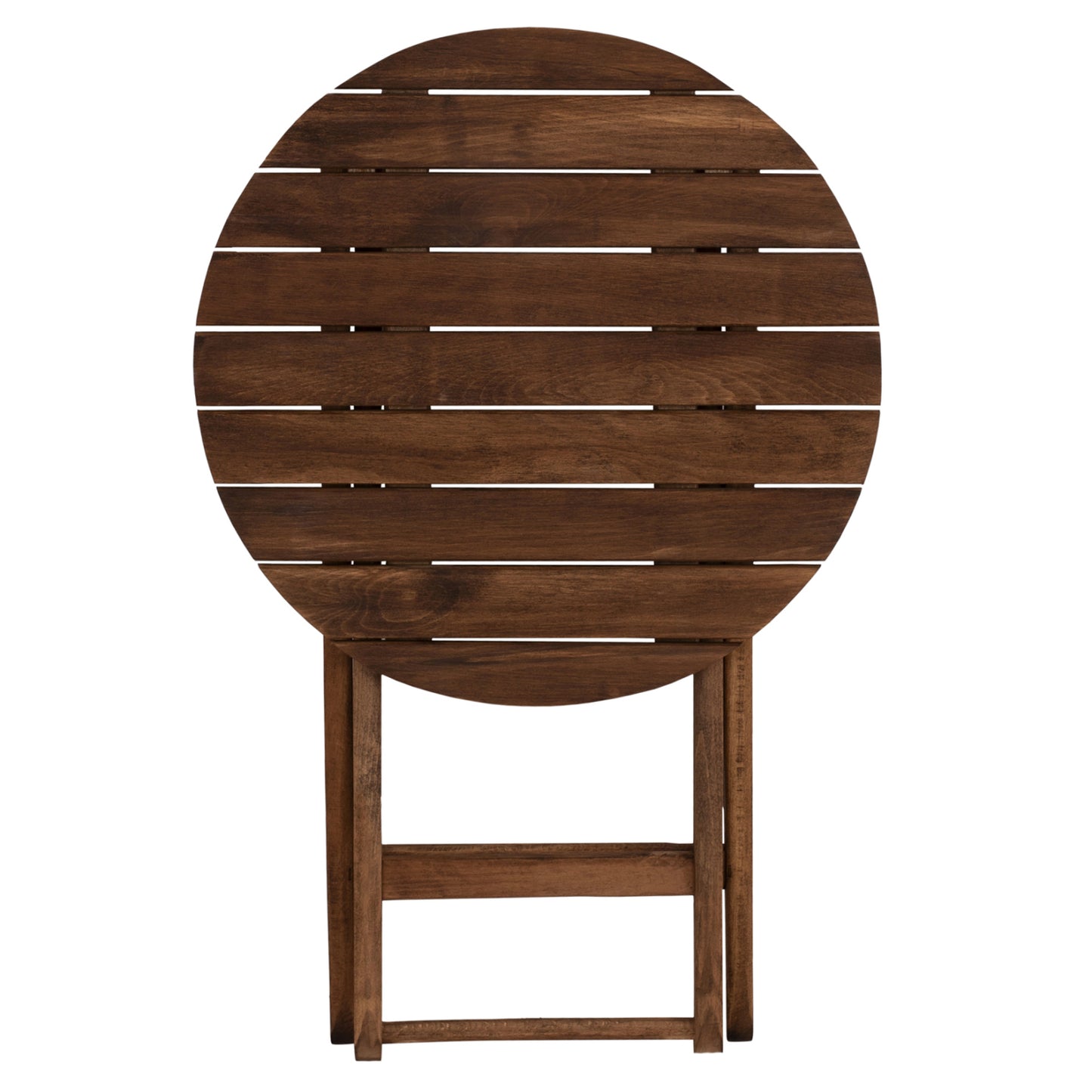 Director's Table Limnos Φ60cm Solid Wood Impregnation Walnut Hm5653.01