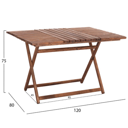 Director's Table Limnos Solid Wood Impregnation Walnut Hm5649.01 120x80x75cm