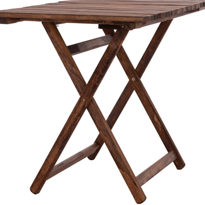 Director's Table Lemnos Of Solid Beech Wood In Walnut Hm5652.01 101,5x63x75 Cm.