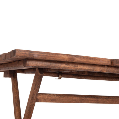 Director's Table Limnos Solid Wood Impregnation Walnut Hm5649.01 120x80x75cm