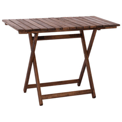 Director's Table Lemnos Of Solid Beech Wood In Walnut Hm5652.01 101,5x63x75 Cm.
