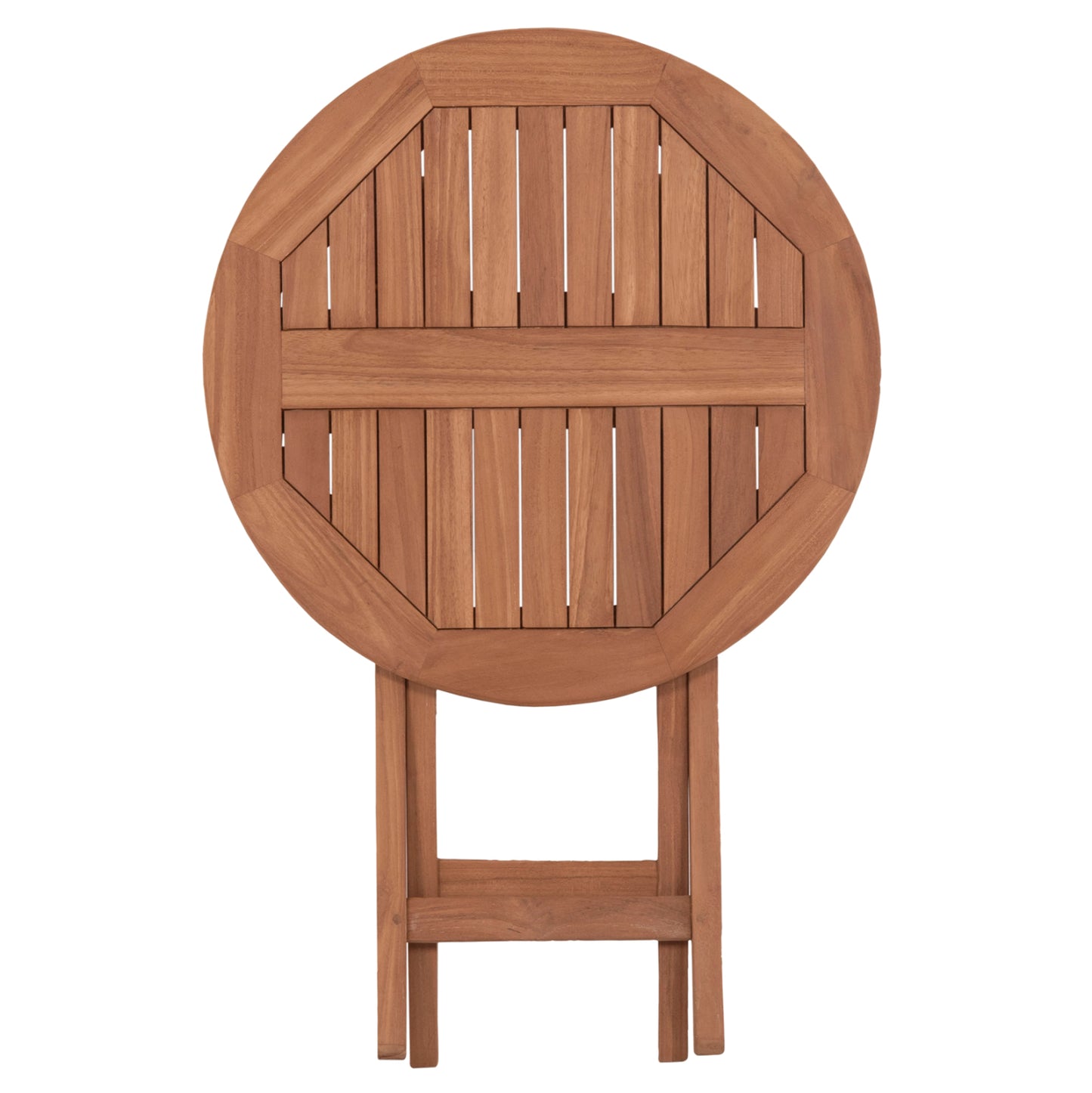 Foldable Round Table Eris Hm18119 Teak Wood--natural Color Φ60x75hcm.