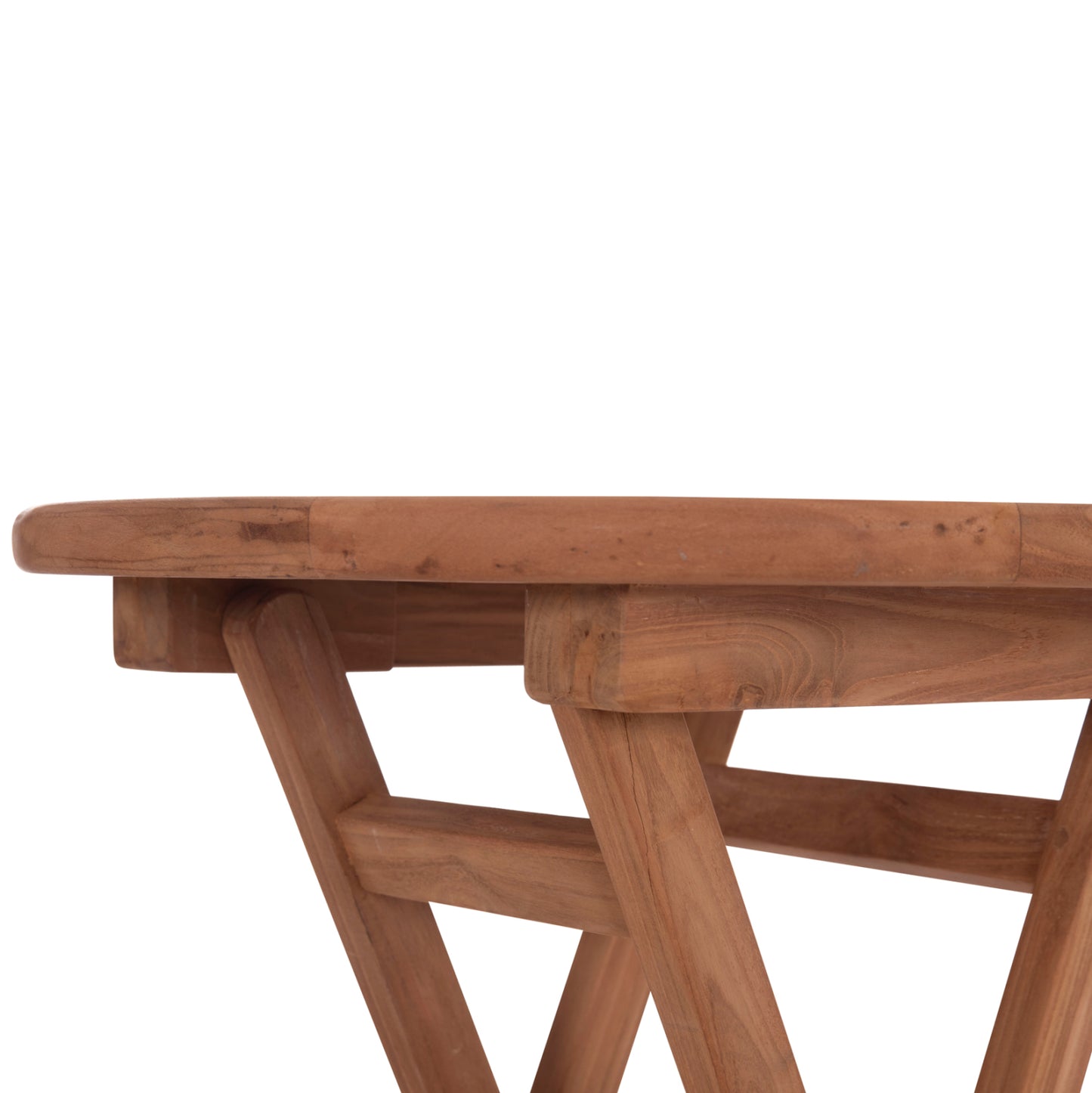 Foldable Round Table Eris Hm18119 Teak Wood--natural Color Φ60x75hcm.