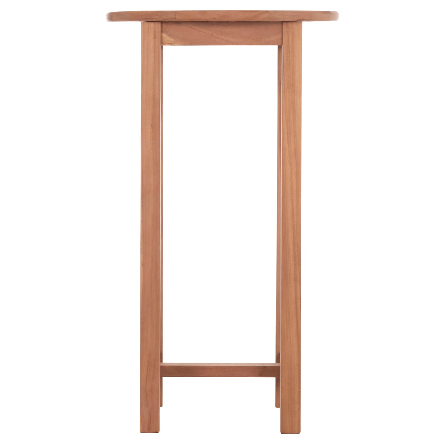 Bar Stand/table Round Presscot Hm18114 Teak Wood--natural Color Φ60x105hcm.