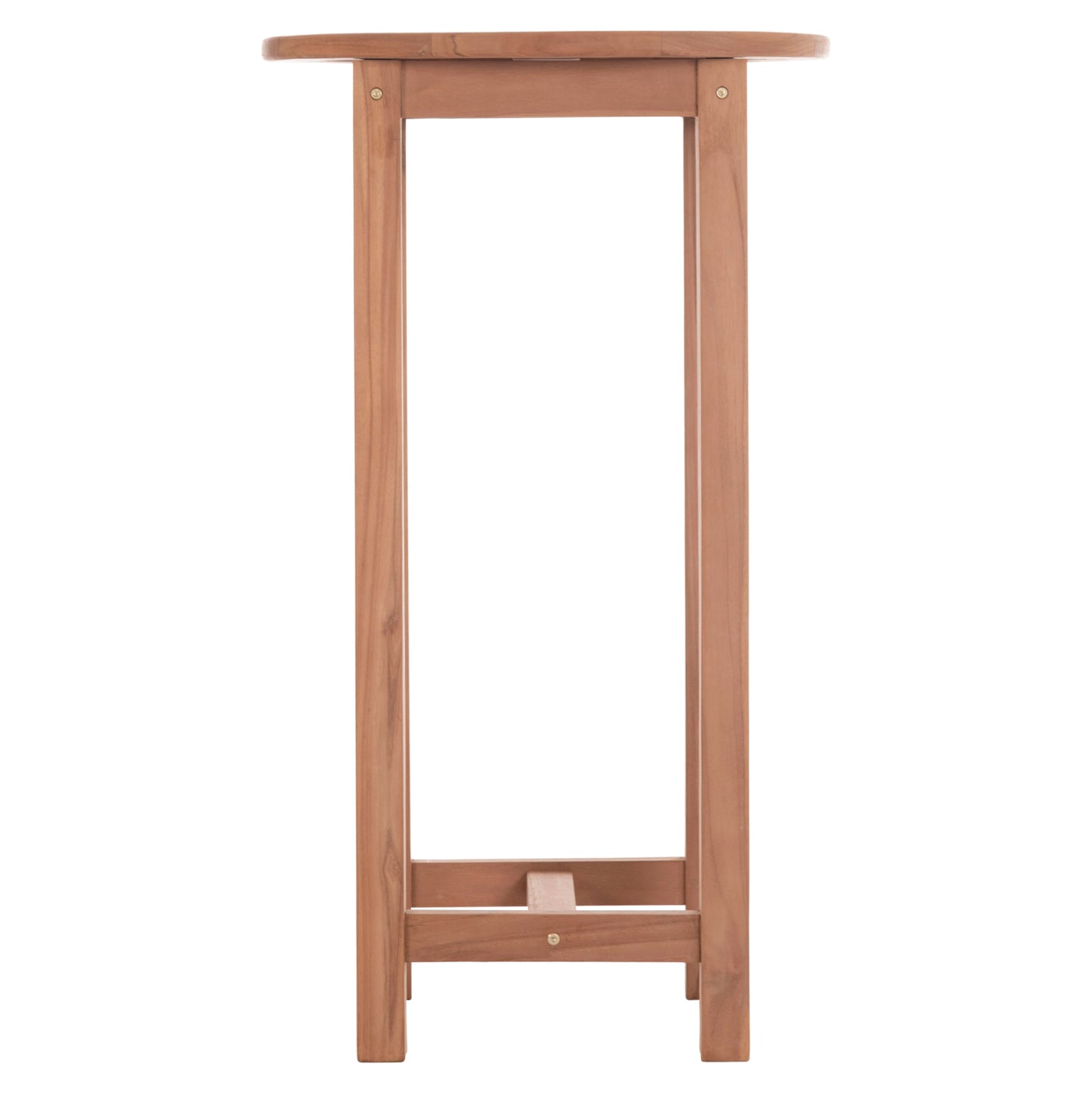 Bar Stand/table Round Presscot Hm18114 Teak Wood--natural Color Φ60x105hcm.