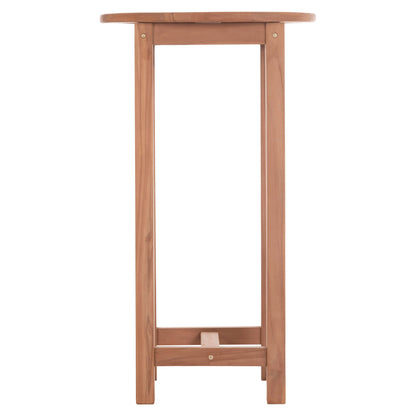 Bar Stand/table Round Presscot Hm18114 Teak Wood--natural Color Φ60x105hcm.