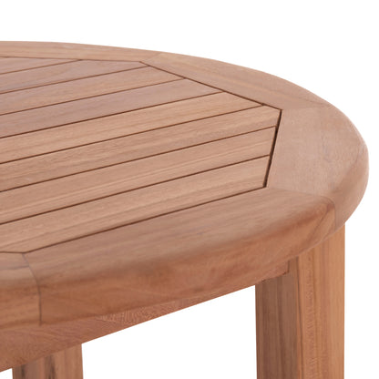 Bar Stand/table Round Presscot Hm18114 Teak Wood--natural Color Φ60x105hcm.