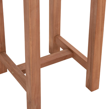 Bar Stand/table Round Presscot Hm18114 Teak Wood--natural Color Φ60x105hcm.
