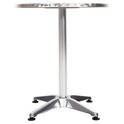 Round Aluminum Table Frodo Hm5539 Metallic Color-4-pronged Base Φ59,5x69,5hcm.