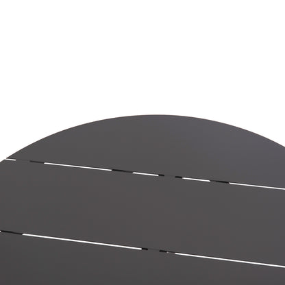 Outdoor Table Round Higer Hm6289.01 Grey Aluminum Φ90Χ74hcm.