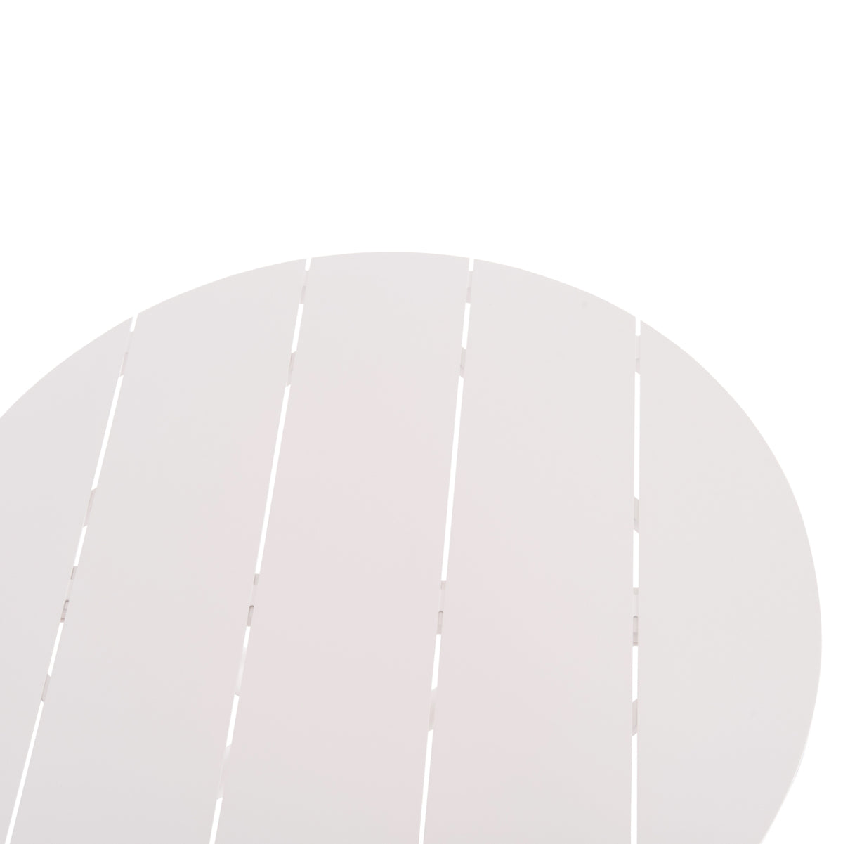 Outdoor Table Round Higer Hm6289.02 White Aluminum Φ90Χ74hcm.
