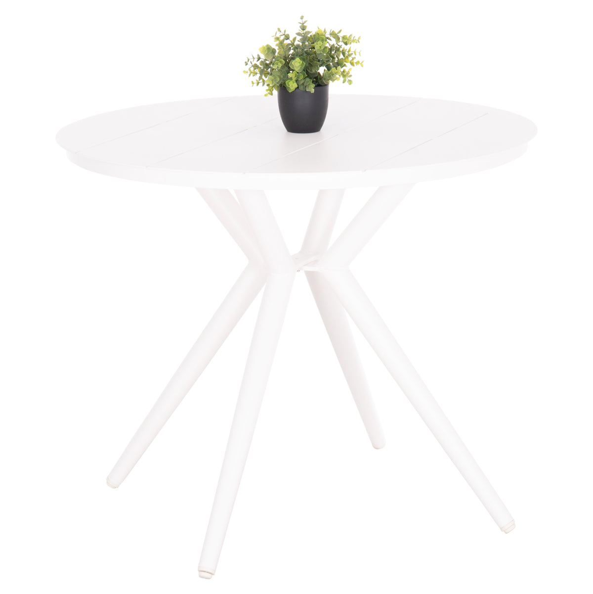 Outdoor Table Round Higer Hm6289.02 White Aluminum Φ90Χ74hcm.