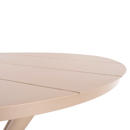 Outdoor Table Round Higer Hm6289.04 Cappuccino Aluminum Φ90Χ74hcm.