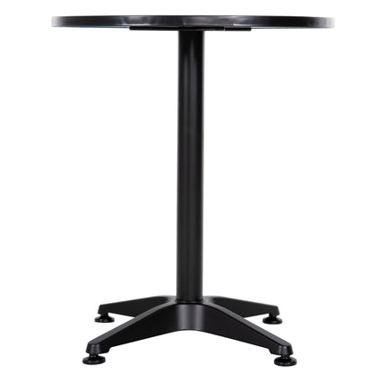 Outdoor Round Table Goss Hm5974.01 Aluminum In Black Φ60x70hcm.