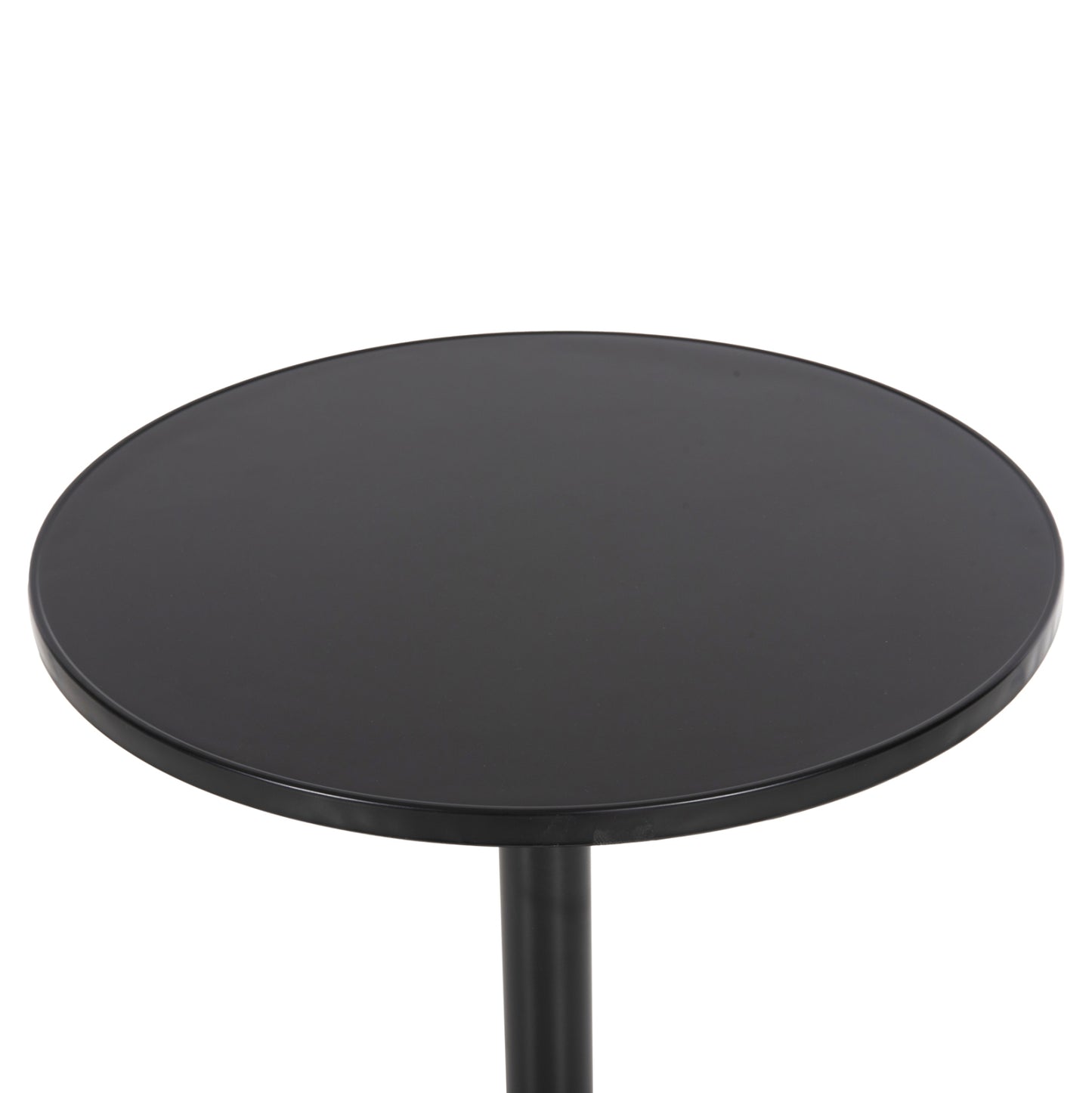 Outdoor Round Table Goss Hm5974.01 Aluminum In Black Φ60x70hcm.