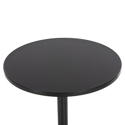 Outdoor Round Table Goss Hm5974.01 Aluminum In Black Φ60x70hcm.