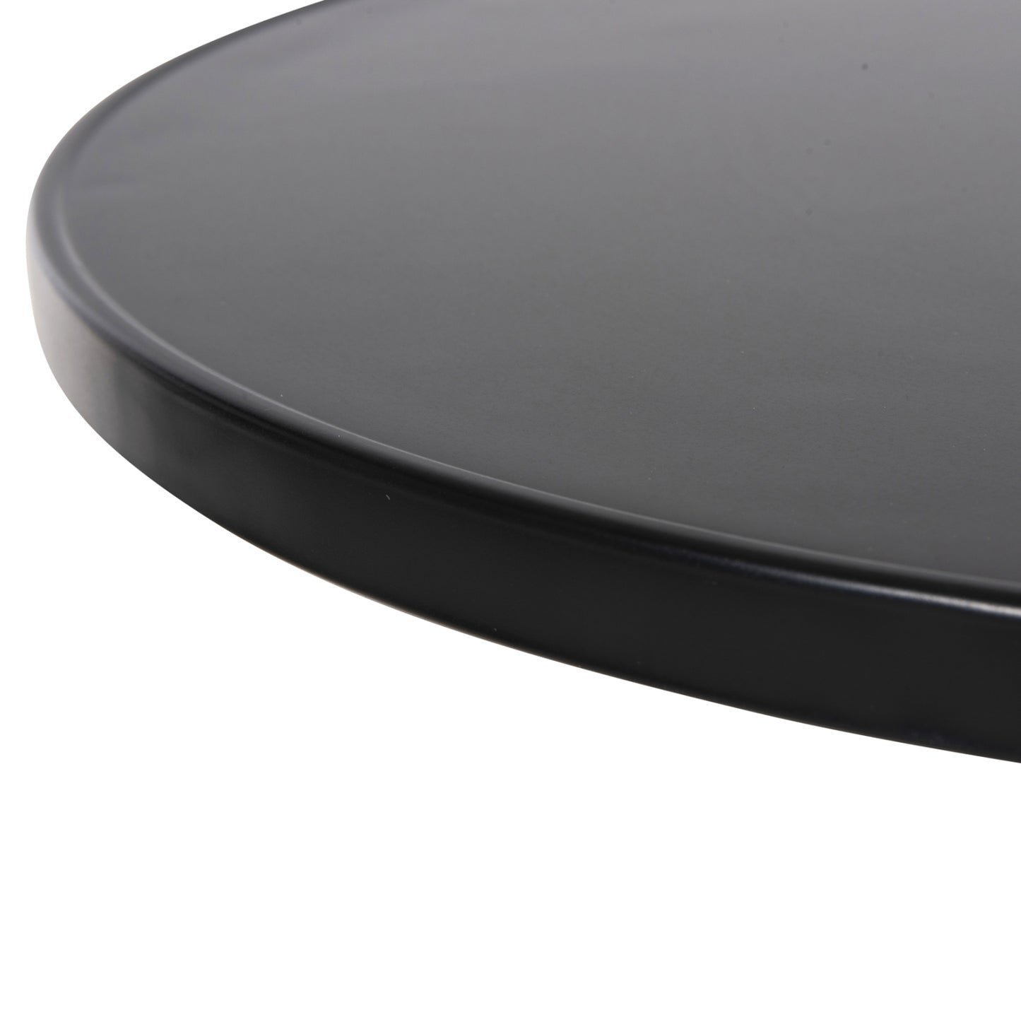 Outdoor Round Table Goss Hm5974.01 Aluminum In Black Φ60x70hcm.